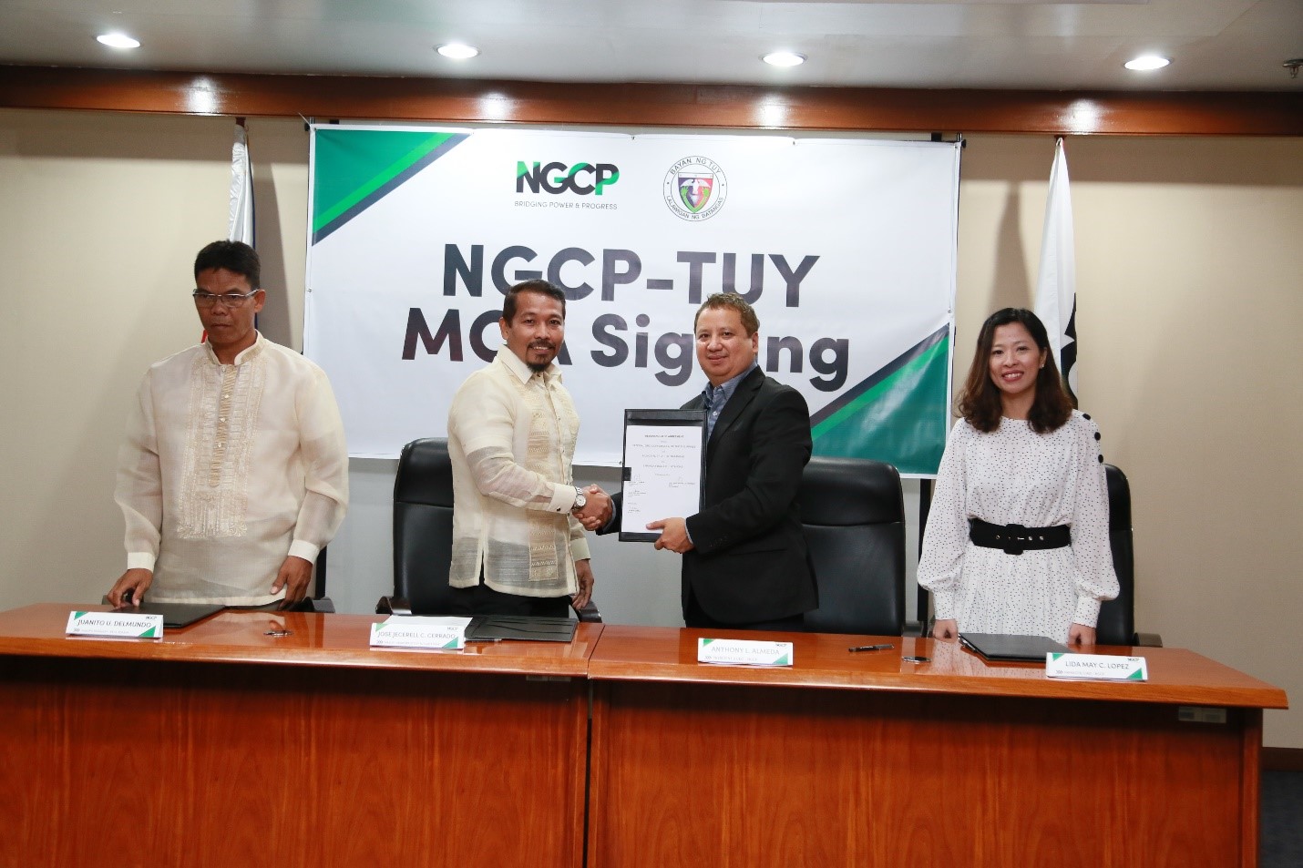 NGCP inks agreement for health center in Tuy, Batangas
